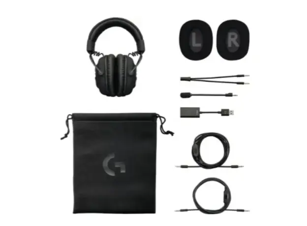 ყურსასმენი LOGITECH G PRO X Wired Gaming Headset - Blue Mic - BLACK - USB DAC, 3 image