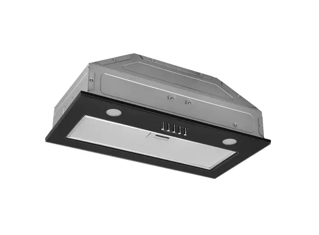 გამწოვი Ardesto Hood integrated, 52cm, 700m3h, glass, 2х1W LED, button, black, 3 image