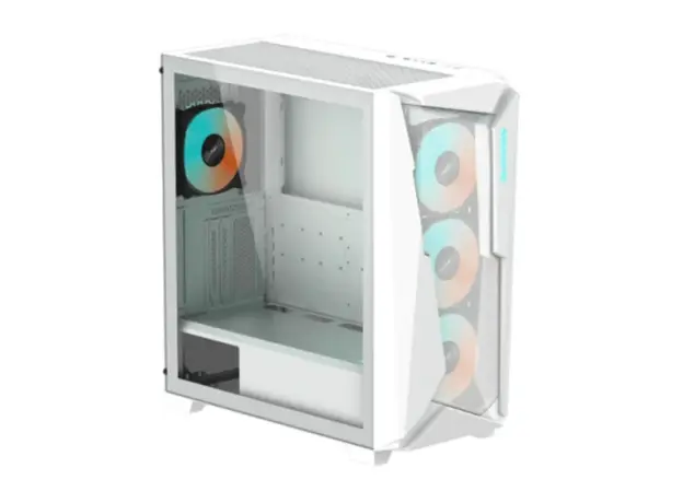 კომპიუტერის ქეისი Gigabyte C301GW 4x120mm ARGB Fans Mid Tower White, 3 image
