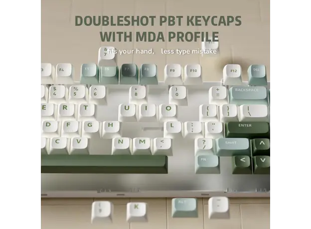 კლავიატურა Royal Kludge RK R75 RGB Mechanical Keyboard, K silver switch, Hot Swappable, Type-C wired, Sky Cyan, 8 image