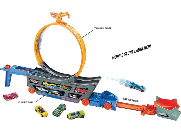 სათამაშო კომპლექტი Mattel HW Stunt & Go Hauler, 3 image