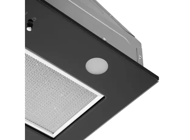 გამწოვი Ardesto Hood integrated, 52cm, 700m3h, glass, 2х1W LED, button, black, 6 image