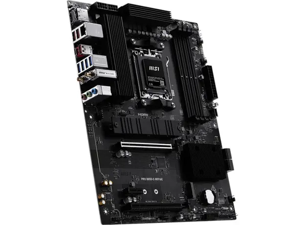 დედა დაფა MSI Motherboard PRO B850-S WIFI6E sAM5 B850 4xDDR5 M.2 HDMI WiFi BT ATX, 4 image