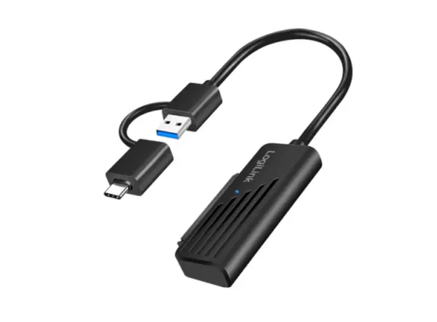 ადაპტერი Logilink AU0062 USB-A/USB-C 2-in-1 to SATA Adapter USB 3.2 Gen1 Compatible Black
