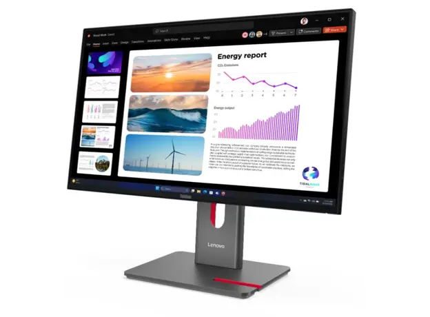 მონიტორი Lenovo ThinkVision P24Q-40 23.8“ IPS 2560x1440 300 cd/m² 4ms 120Hz Raven Black, 3 image