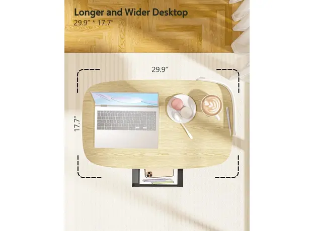 სათამაშო მაგიდა Kingsmith Pneumatic height adjustable table ETD2 oak, 3 image