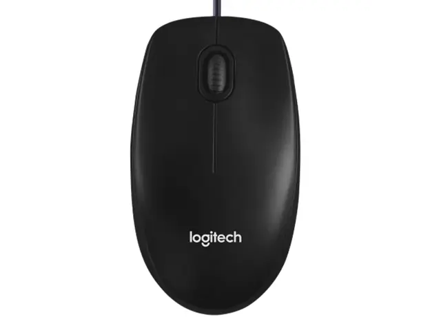 მაუსი LOGITECH Mouse M100 - BLACK - USB - EMEA-914 - AKOYA HANGTAB BOX M100