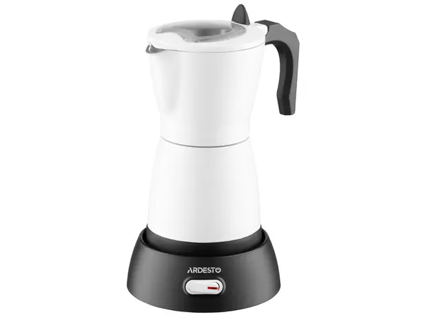 ყავის მადუღარა Ardesto coffee maker Electric moka pot.  0.3l, ground, white, 3 image