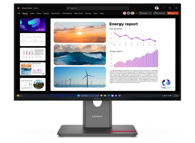 მონიტორი Lenovo ThinkVision P24Q-40 23.8“ IPS 2560x1440 300 cd/m² 4ms 120Hz Raven Black