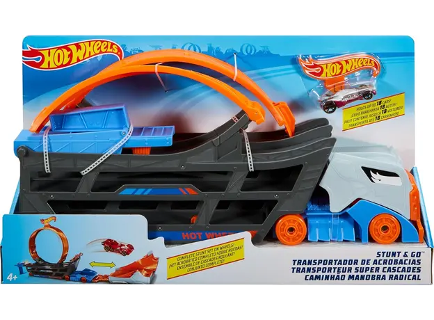 სათამაშო კომპლექტი Mattel HW Stunt & Go Hauler, 2 image