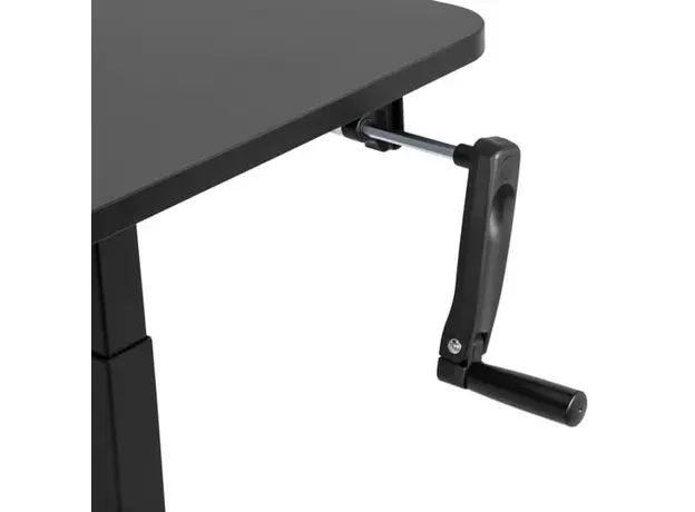 კომპიუტერის მაგიდა 2E Computer table CE120B-MECHANIC, height adjustment, mechanical, 72/120х120x60cm, black, 4 image