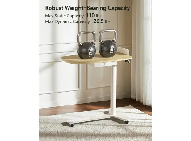 სათამაშო მაგიდა Kingsmith Pneumatic height adjustable table ETD2 oak, 6 image