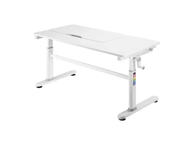 კომპიუტერის მაგიდა 2E Computer table CE301K-MECHANIC, height adjustment, mechanical, 54/76х120x60cm, white, 3 image