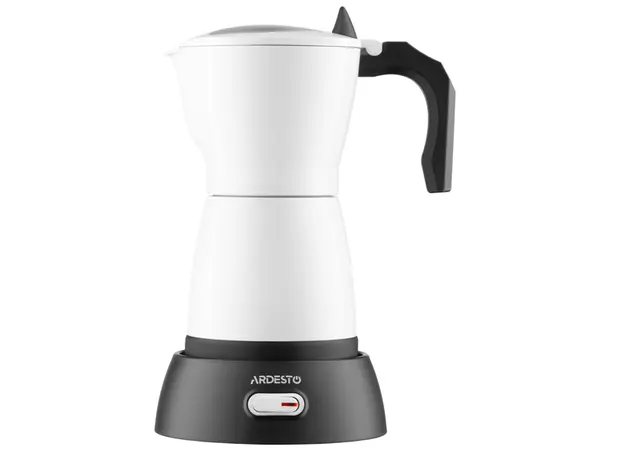 ყავის მადუღარა Ardesto coffee maker Electric moka pot.  0.3l, ground, white