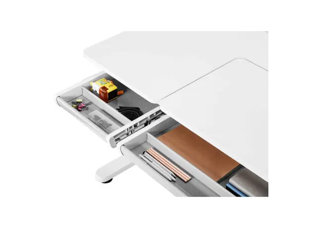 კომპიუტერის მაგიდა 2E Computer table CE301K-MECHANIC, height adjustment, mechanical, 54/76х120x60cm, white, 7 image