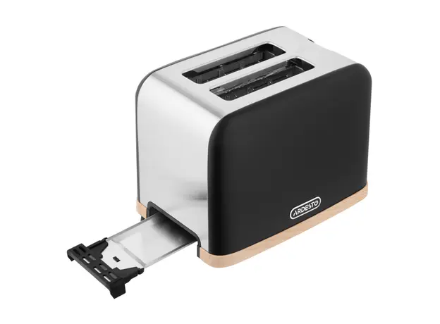 ტოსტერი Ardesto toaster T-F420BWD, 800W, metal, 2 slots, black, 4 image