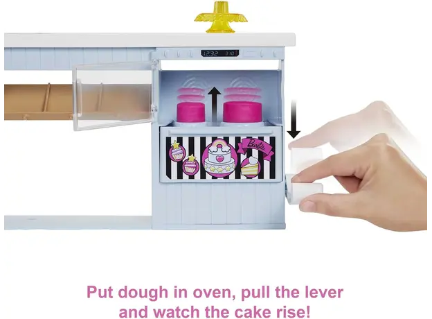 სათამაშო კომპლექტი MATTEL Barbie Bakery Playset - Refreshed, 5 image