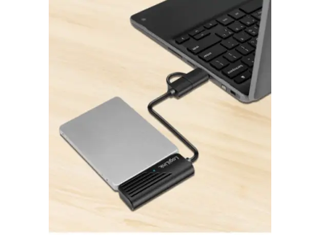 ადაპტერი Logilink AU0062 USB-A/USB-C 2-in-1 to SATA Adapter USB 3.2 Gen1 Compatible Black, 3 image