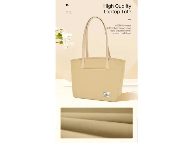 ნოუთბუქის ჩანთა WiWU 14'' Ora Tote Ivory, 8 image