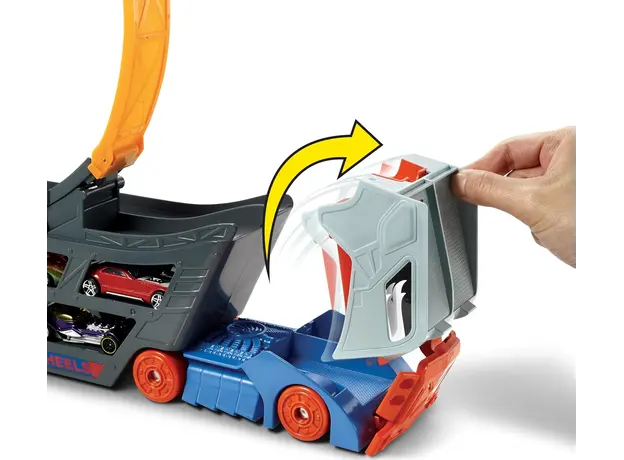 სათამაშო კომპლექტი Mattel HW Stunt & Go Hauler, 4 image