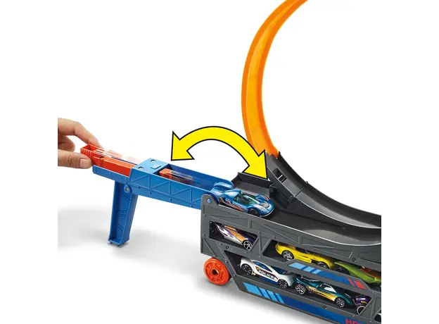 სათამაშო კომპლექტი Mattel HW Stunt & Go Hauler, 5 image