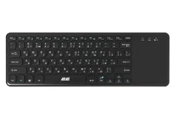 ყურსასმენი 2E Keyboard scissors KT100 78key, WL, EN/UK, black, 3 image