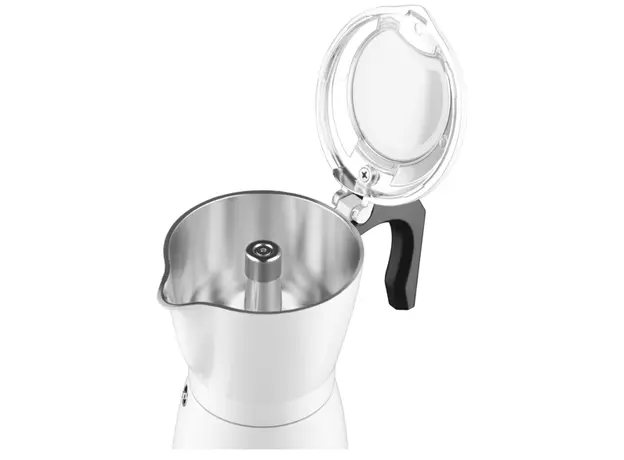 ყავის მადუღარა Ardesto coffee maker Electric moka pot.  0.3l, ground, white, 5 image