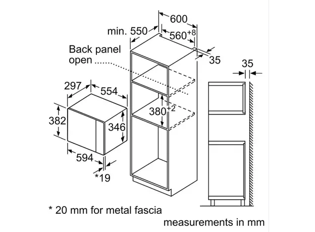 მიკროტალღური ღუმელი Bosch BFL524MB2, 6 image