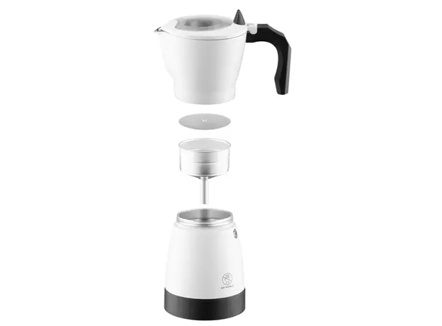 ყავის მადუღარა Ardesto coffee maker Electric moka pot.  0.3l, ground, white, 6 image