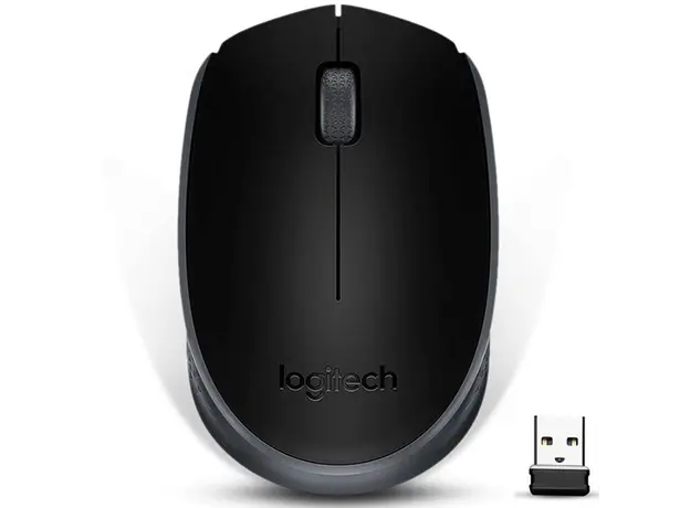 მაუსი LOGITECH M171 Wireless Mouse - BLACK