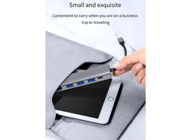 USB ჰაბი WiWU Alpha 531H Grey, 5 image