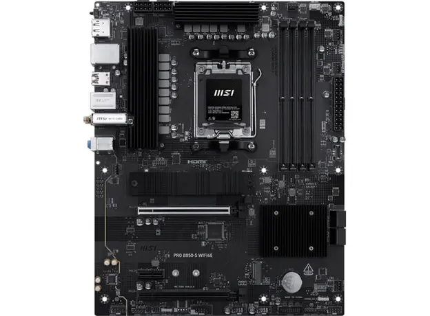 დედა დაფა MSI Motherboard PRO B850-S WIFI6E sAM5 B850 4xDDR5 M.2 HDMI WiFi BT ATX, 3 image