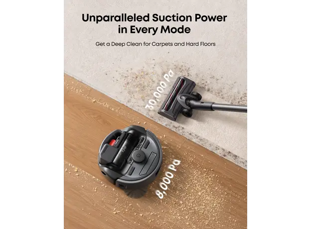 მტვერსასრუტი Eufy Robot Vacuum 3-in-1 E 20 (G) - Europe (excluded UK plug) Black, 5 image