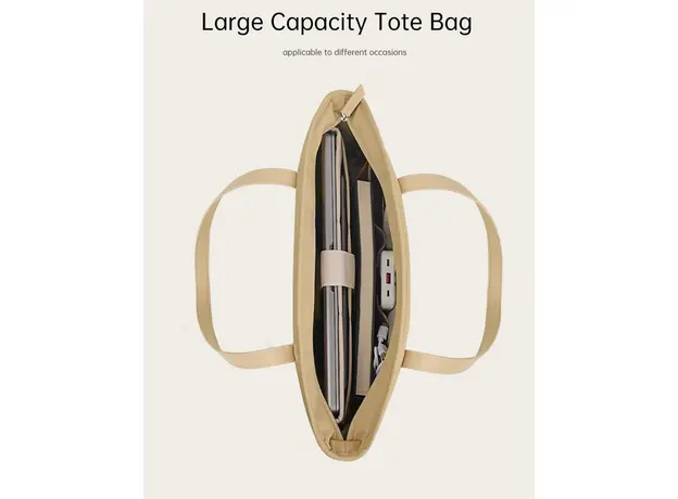 ნოუთბუქის ჩანთა WiWU 14'' Ora Tote Ivory, 6 image