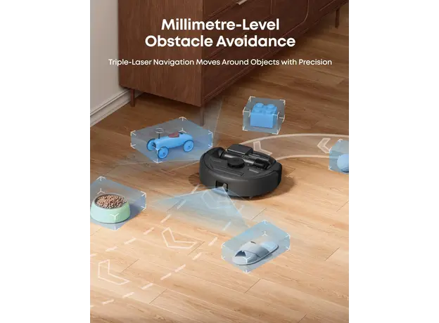 მტვერსასრუტი Eufy Robot Vacuum 3-in-1 E 20 (G) - Europe (excluded UK plug) Black, 6 image