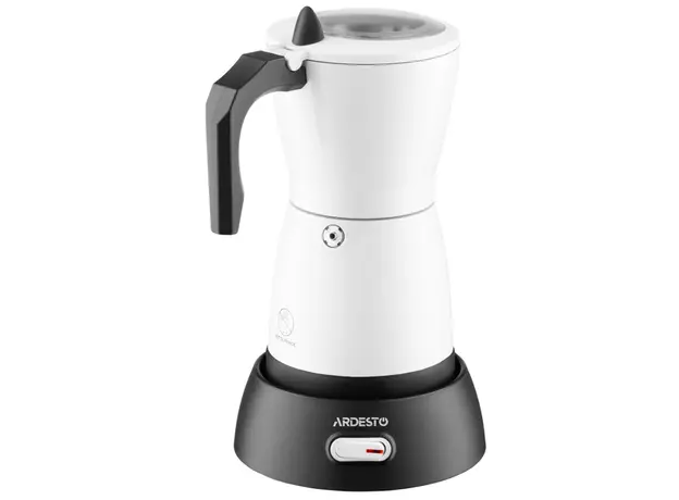 ყავის მადუღარა Ardesto coffee maker Electric moka pot.  0.3l, ground, white, 4 image
