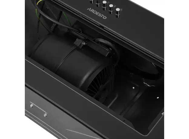 გამწოვი Ardesto Hood integrated, 52cm, 700m3h, glass, 2х1W LED, button, black, 5 image