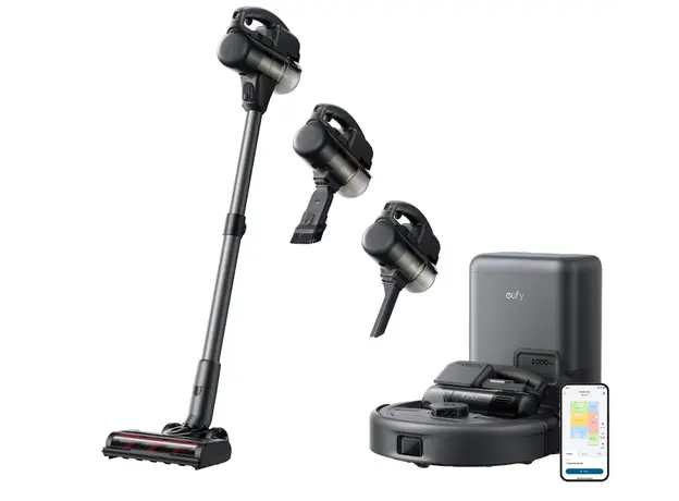 მტვერსასრუტი Eufy Robot Vacuum 3-in-1 E 20 (G) - Europe (excluded UK plug) Black