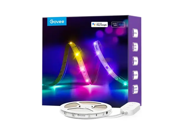 ჭკვიანი LED განათება Govee RGBIC Basic Wi-Fi + Bluetooth LED Strip Lights (10 Meter), 3 image