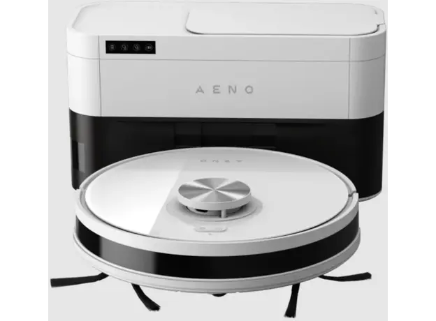რობოტი მტვერსასრუტი Aeno Robot Cleaner w/Dust Collector, white, 2in1 and dust tank, 4000pa, 3200mAh battery