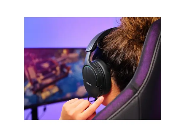 ყურსასმენი Trust GXT491 FAYZO WIRELESS HEADSET BLK, 7 image
