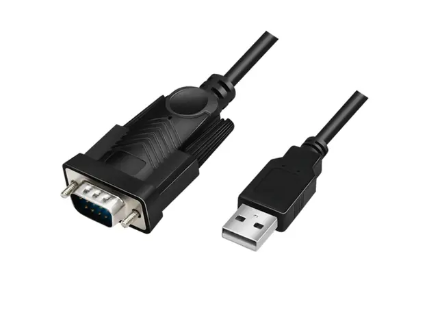კაბელი Logilink AU0048A USB 2.0 to Serial Cable Black 1.5 m
