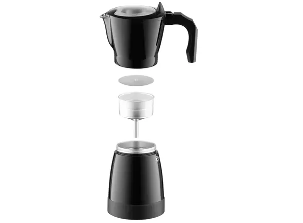 ყავის მადუღარა Ardesto coffee maker Electric moka pot. 0.3l, ground, black, 5 image