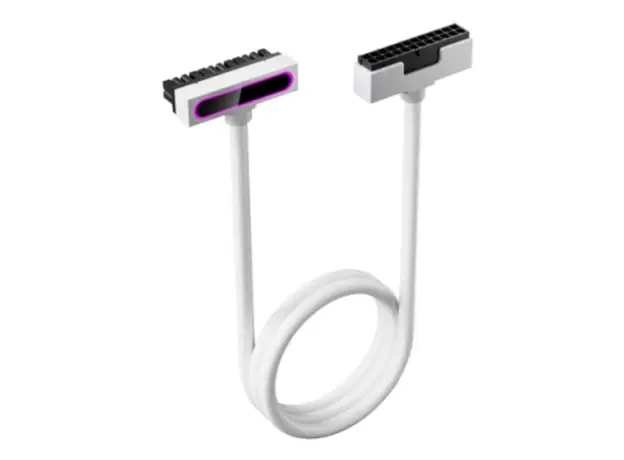 PSU კაბელის დამაგრძელებელი Asiahorse HYDRUS 24PIN WHITE - 30CM, 2 image