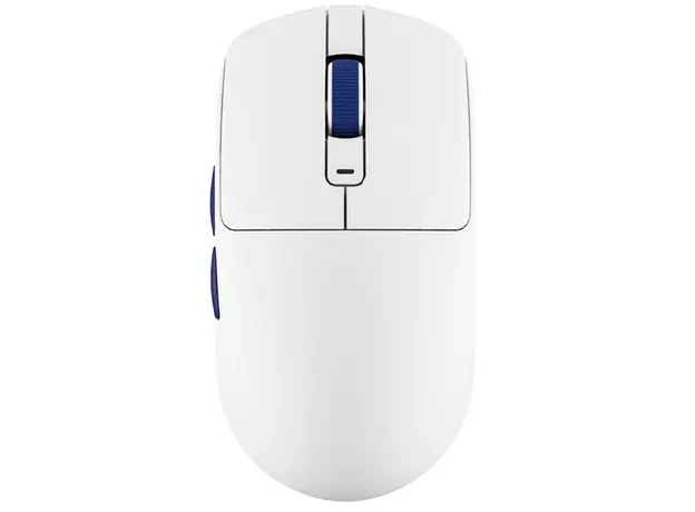 მაუსი Royal Kludge RK M30 Gaming Mouse Wireless, 2.4GHz, Bluetooth, USB White Blue, 2 image