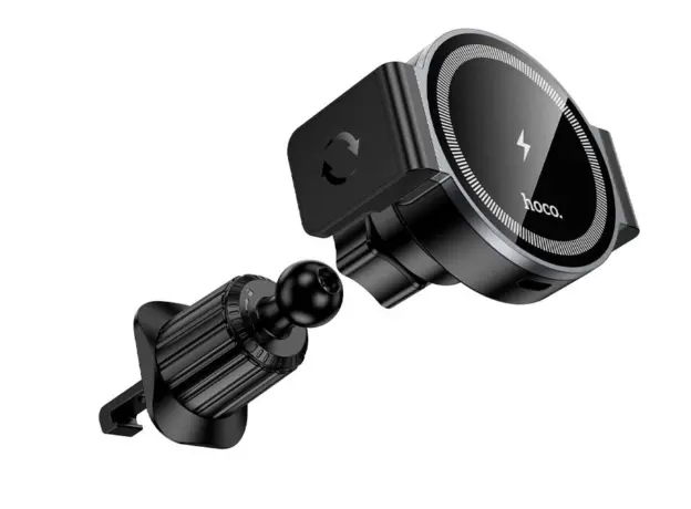 მანქანის დამტენი Hoco HW35 Power electric magnetic wireless fast charging car holder, 3 image