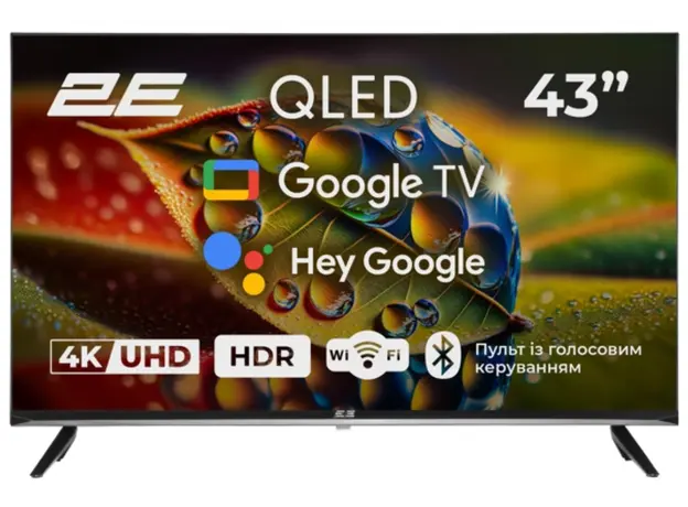 ტელევიზორი TV Set 43" 2E QLED 4K 60Hz Smart Google TV Black