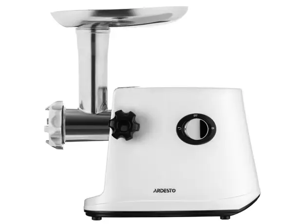ხორცსაკეპი მანქანა Ardesto meat grinder, 1600W, 1.6kg/min, 3 cutting plates, sausages nozzle, 3 vegetable slicer, plastik, black-silver, 2 image
