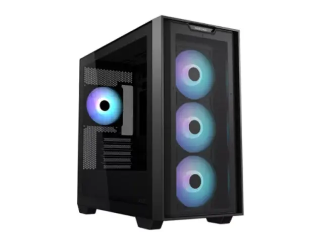 კომპიუტერის ქეისი Asus A21 Plus 4x120mm ARGB Fans Mini Tower Black - 90DC00H0-B19010, 2 image