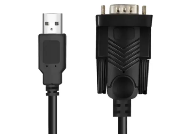კაბელი Logilink AU0048A USB 2.0 to Serial Cable Black 1.5 m, 3 image